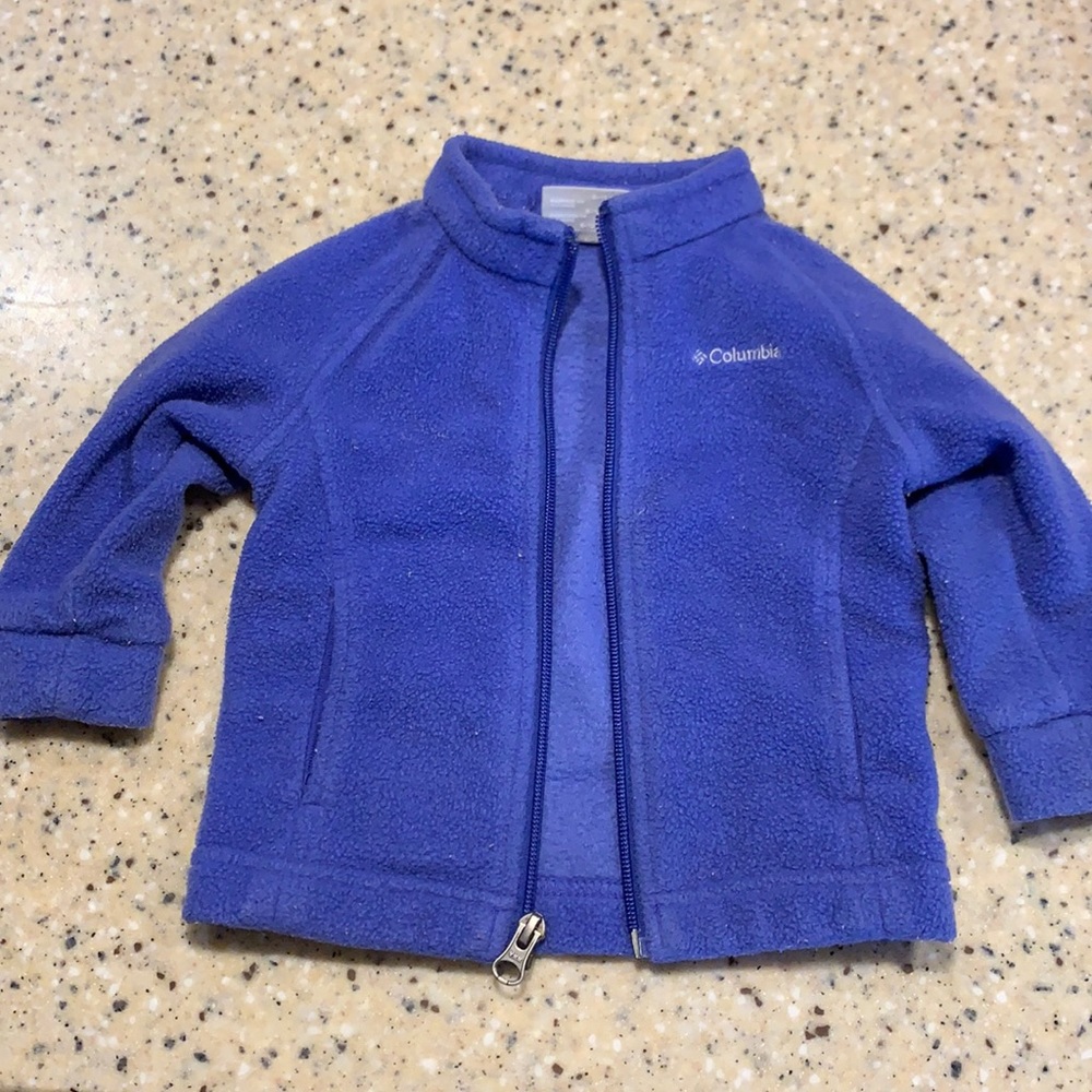 Columbia sportswear zip-up jacket 6-12 month size